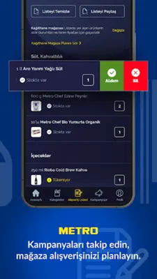 METRO - Cepten Hızlı Alışveriş android App screenshot 1